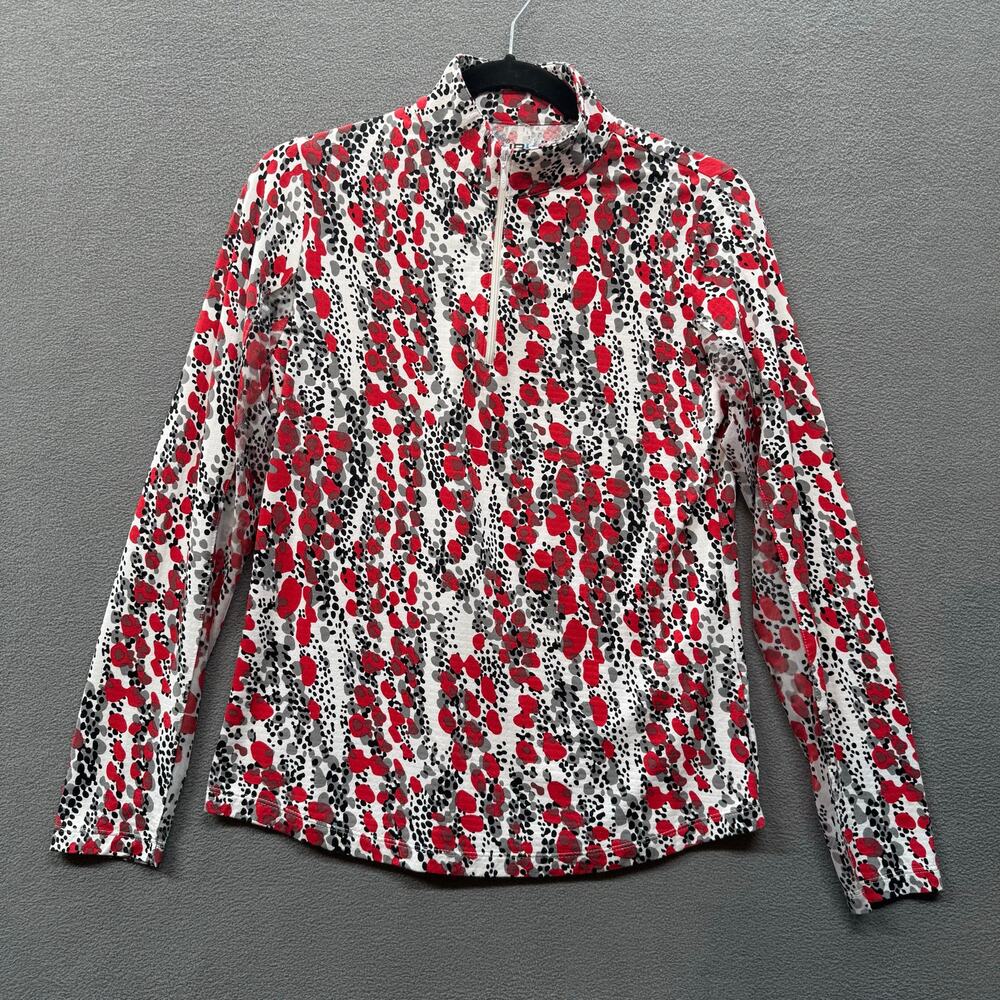 IBKUL Kamila 1/4 Zip Mesh Under Long Sleeve Pullover S Quick Dry UPF‎ 50 Sporty